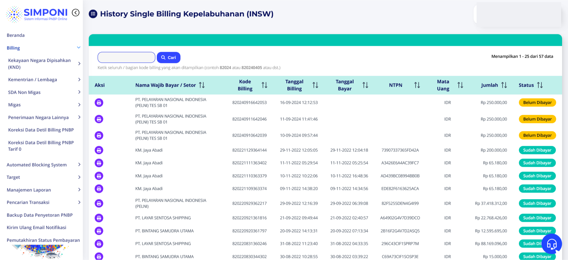 billing