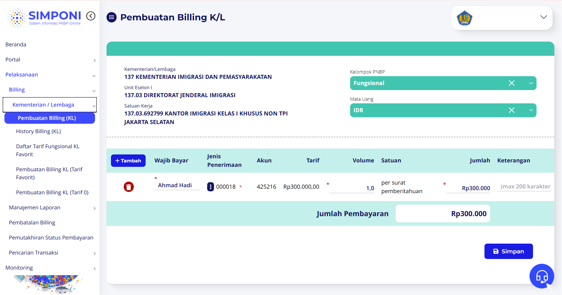 billing