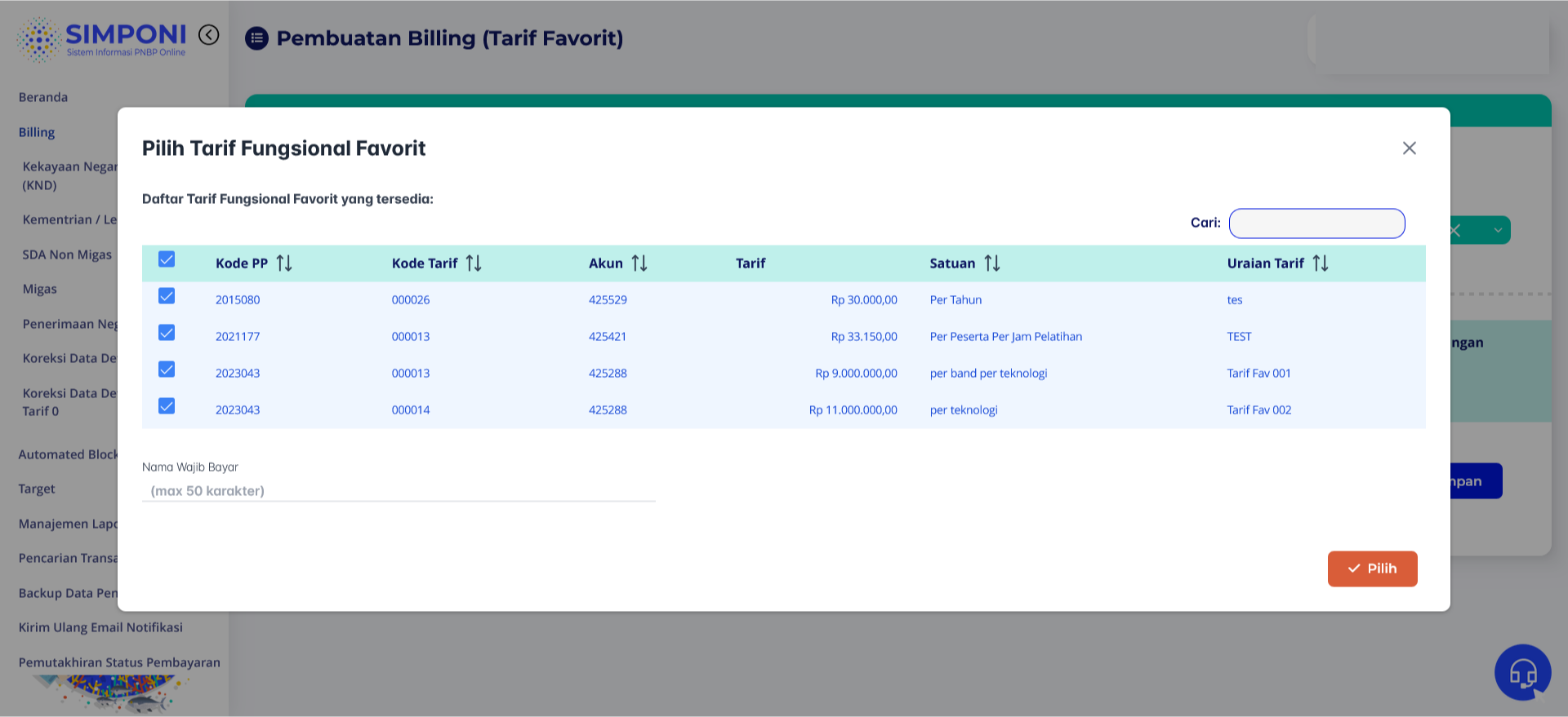 billing