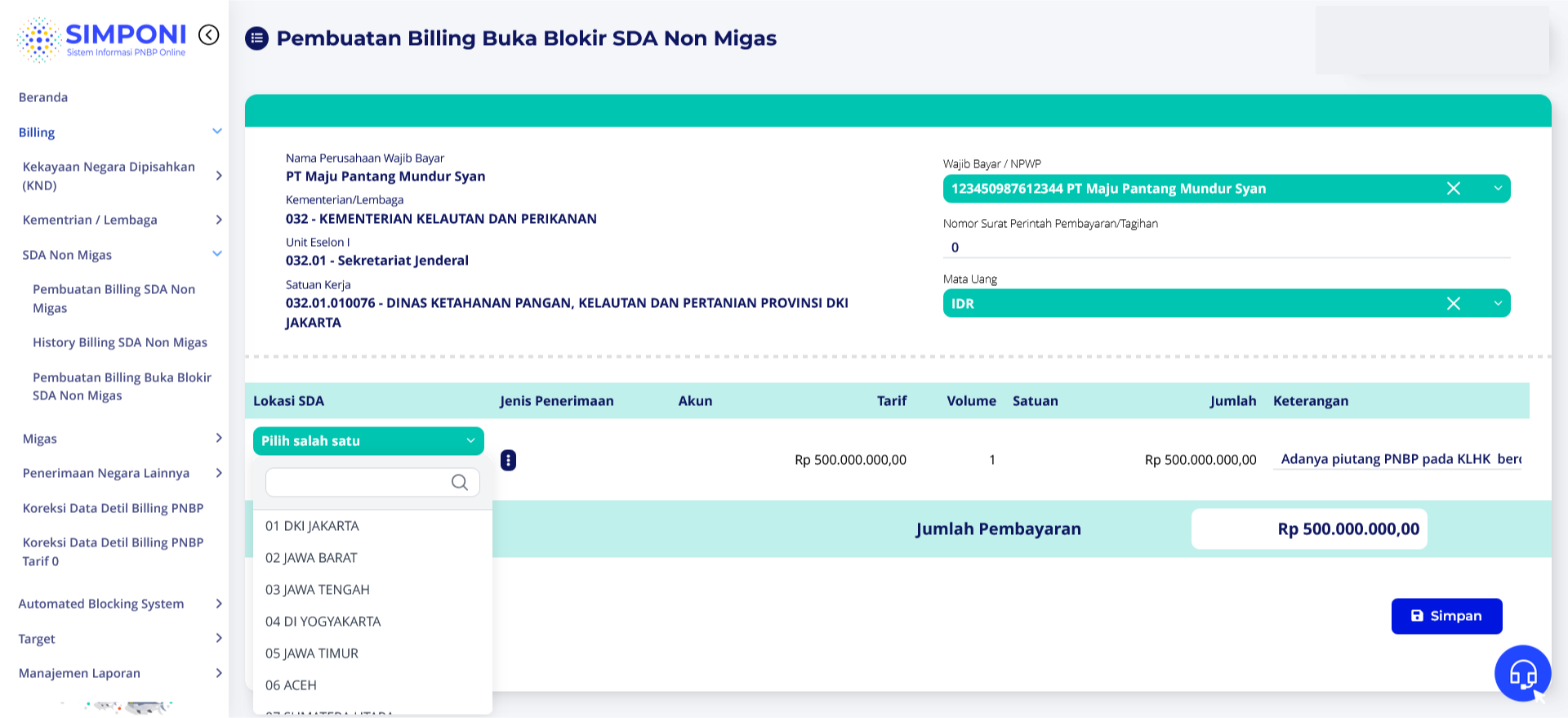 billing