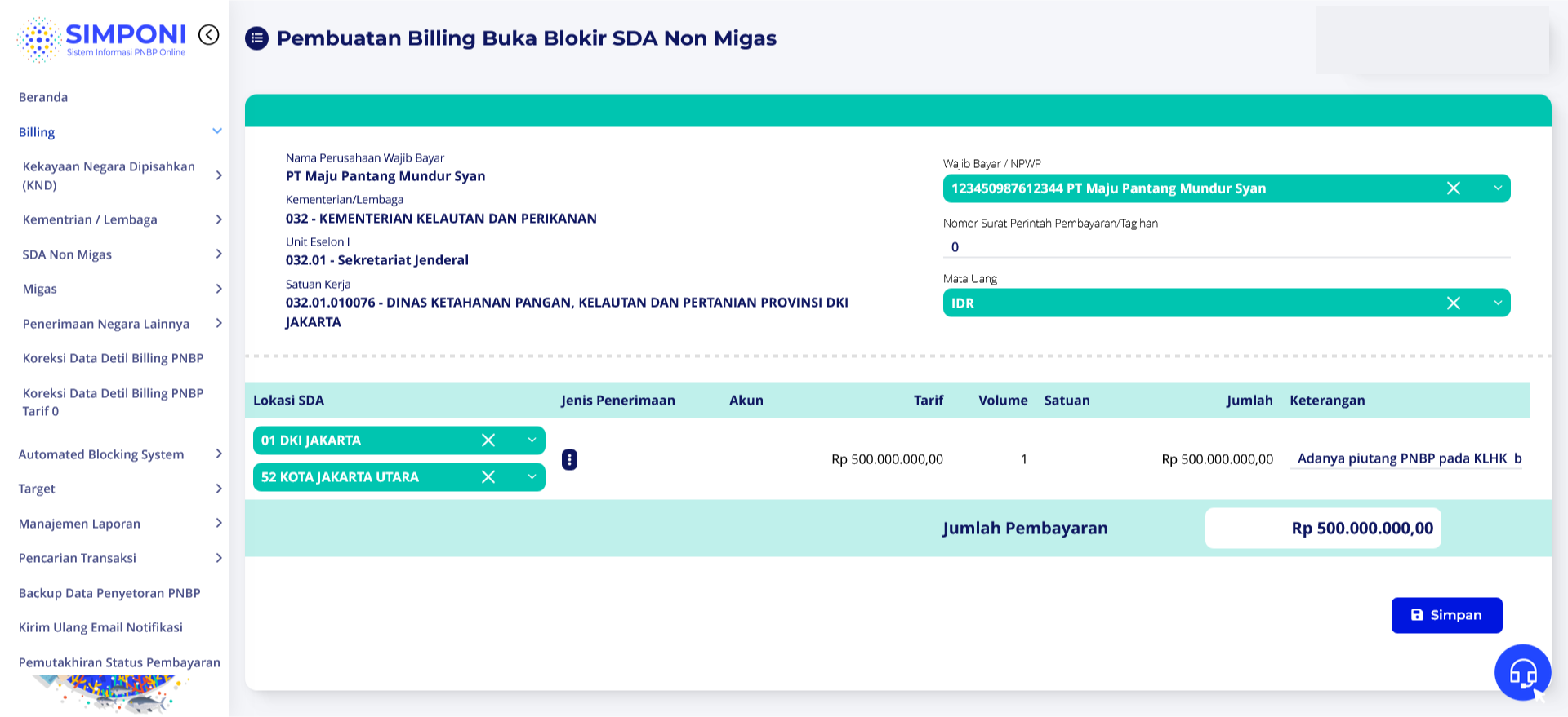 billing