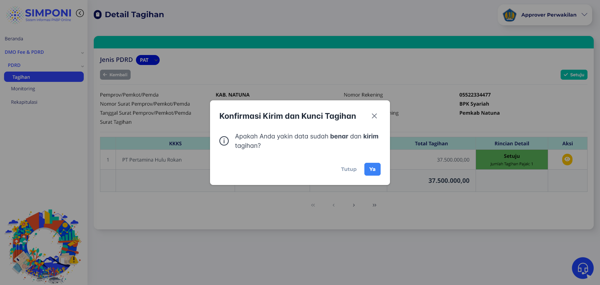 Formulir Tolak Dokumen