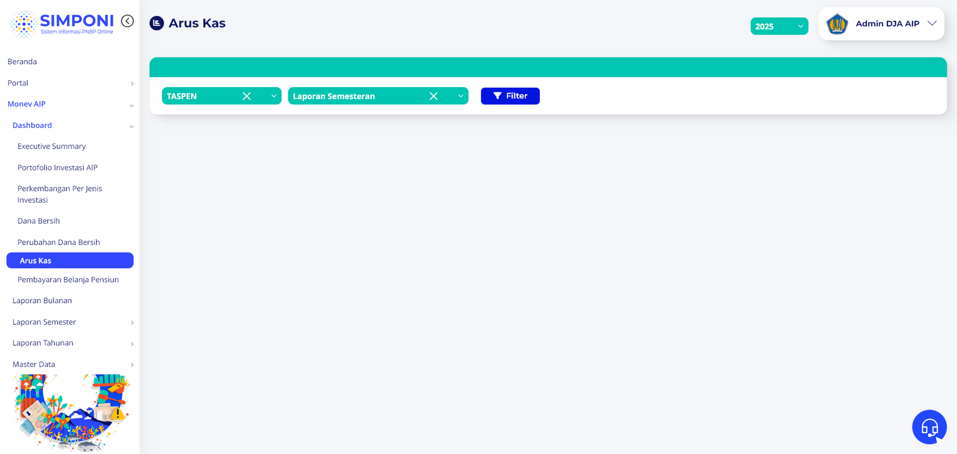 Filter Opsi Laporan Semesteran