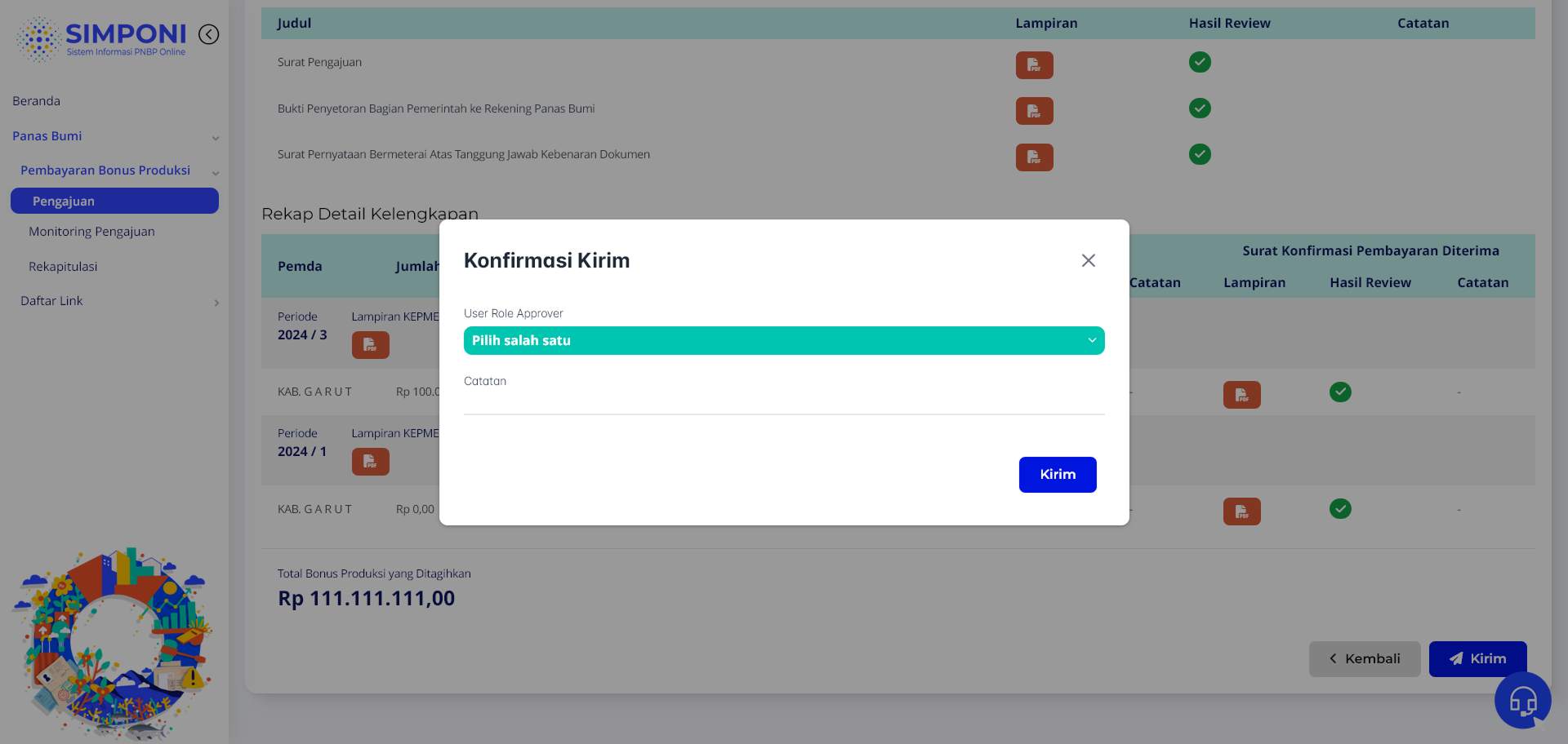 Konfirmasi Approve Data