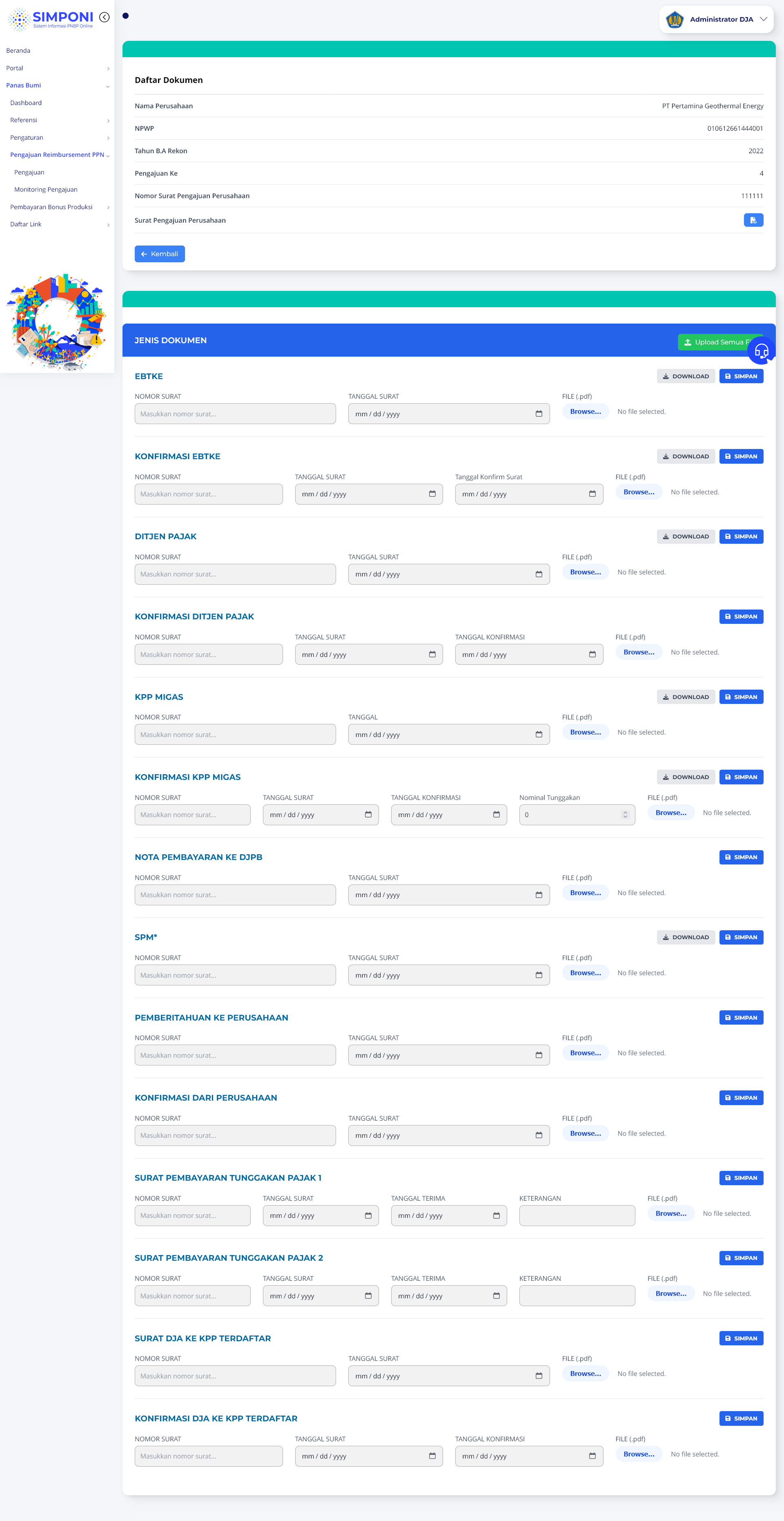 Daftar Rincian Faktur